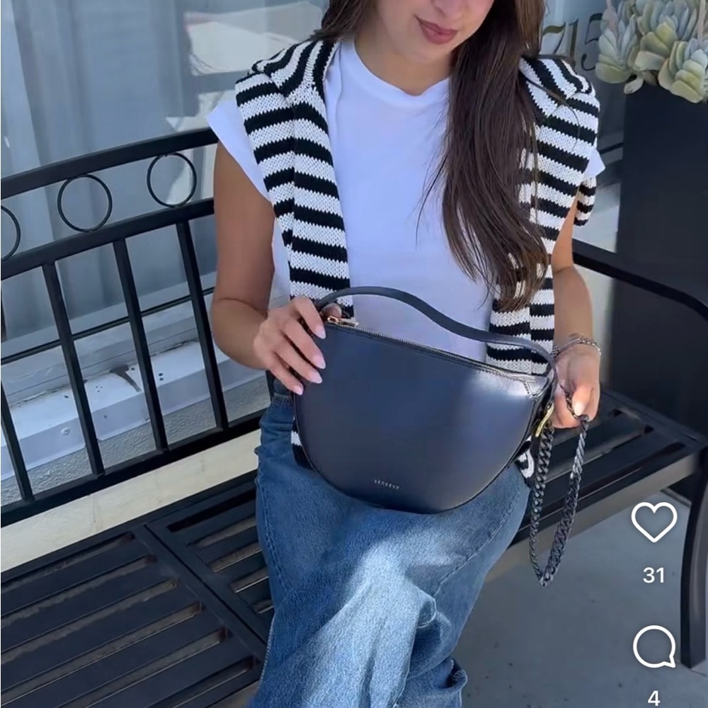 Senreve Mini fortuna bag in Navy